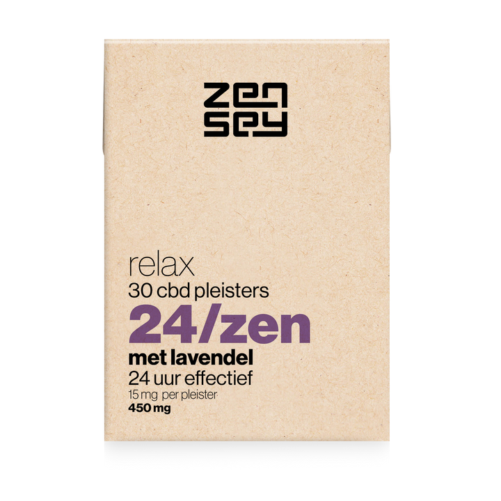 24/zen CBD pleisters | relax | met lavendel | 30 X 15mg